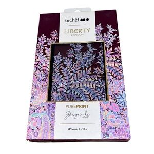 NEW Tech 21 Maroon Floral Design Phone Case iPhone X/XS Liberty London Accessory